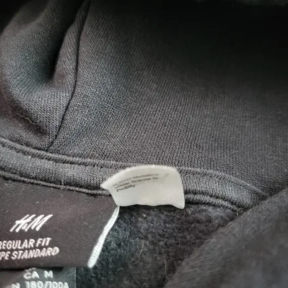 H&M Metallica In Vertigo You Will Be Hoodie Mens M Black Fleece Sweatshirt - Picture 9 of 10